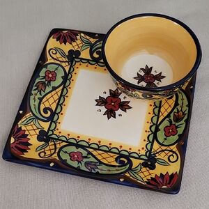 Colorful Floral Serveware Set